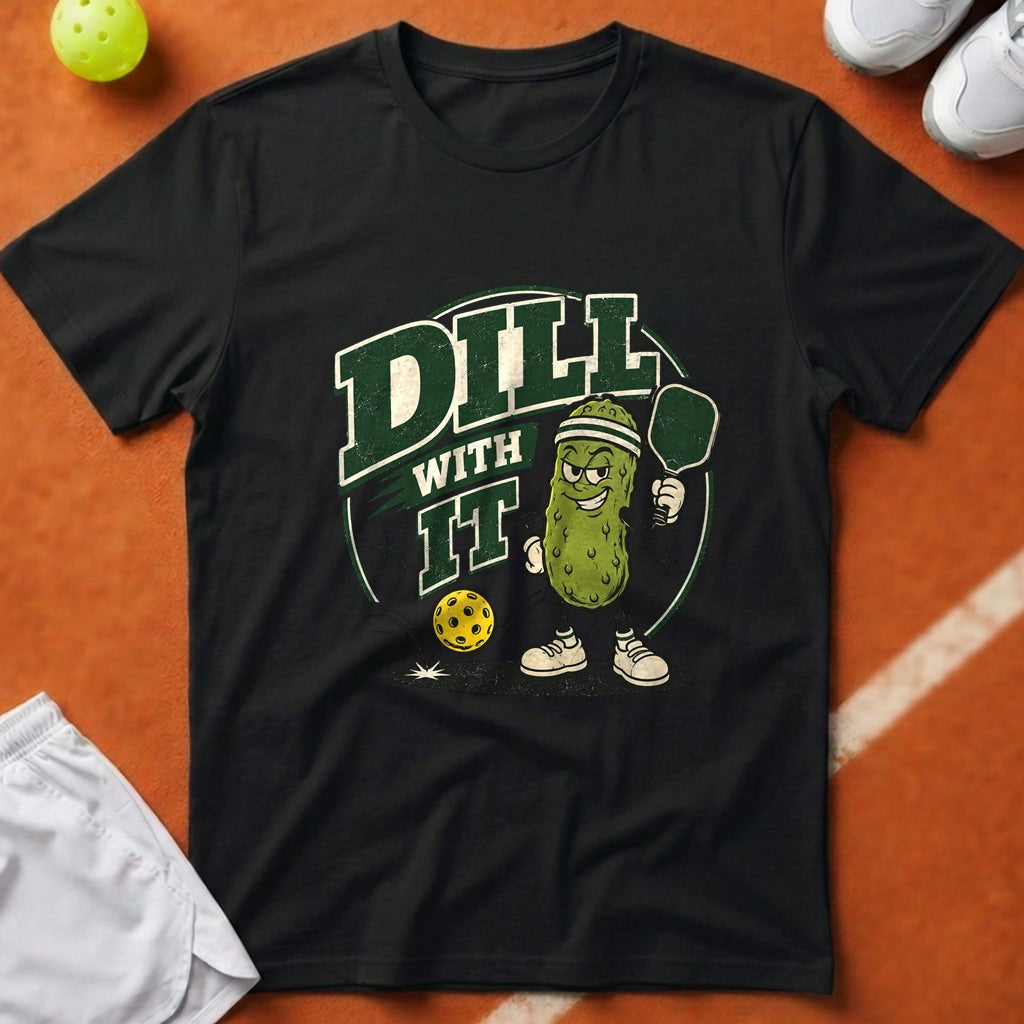 Dill With It Pickleball T-Shirt - Black [20260819231643]