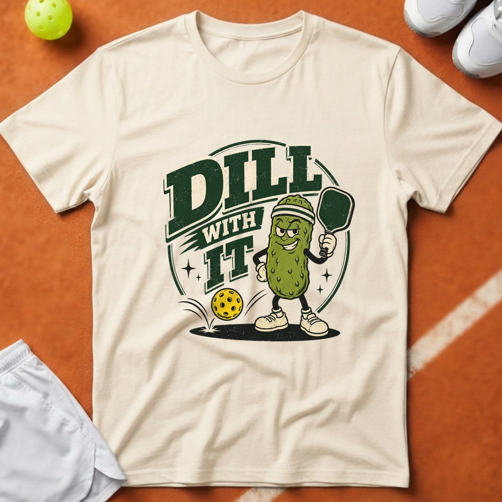 Dill With It Pickleball T-Shirt - Ivory [20260819231643]