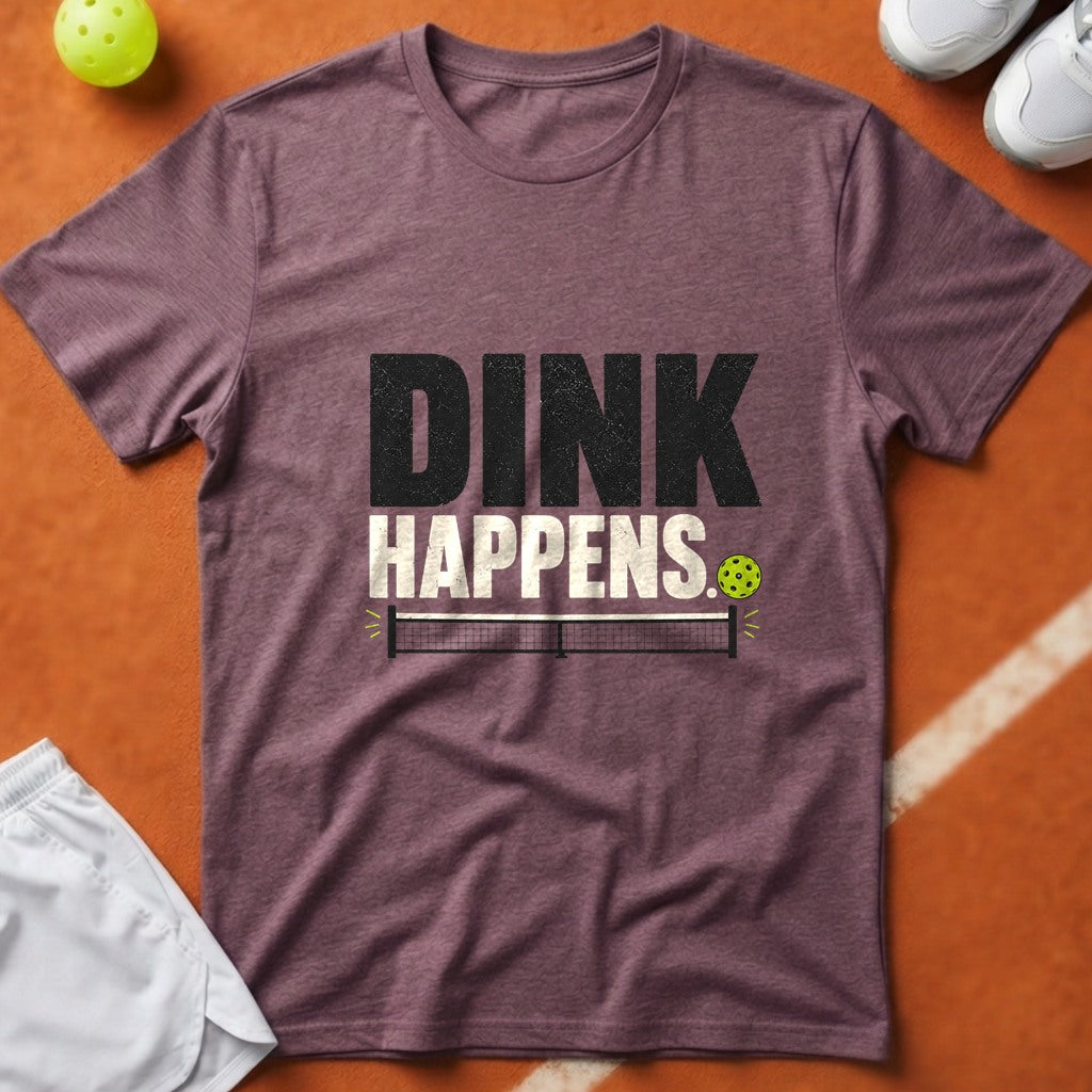 Dink Happens Pickleball T-Shirt - Berry [20260819231720]