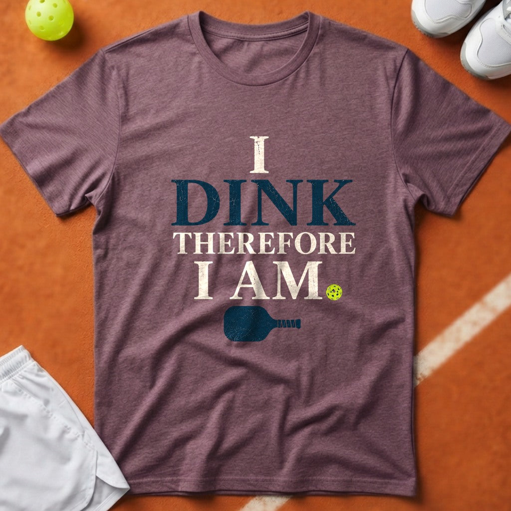 Dink Therefore I Am T-Shirt - Berry [20260819231740]