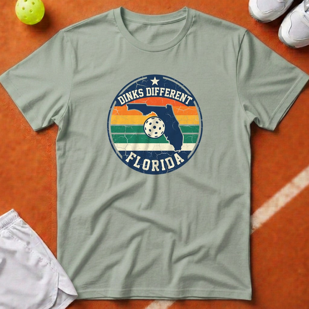 Florida Dinks Different Pickleball T-Shirt - Bay [20260819223540]