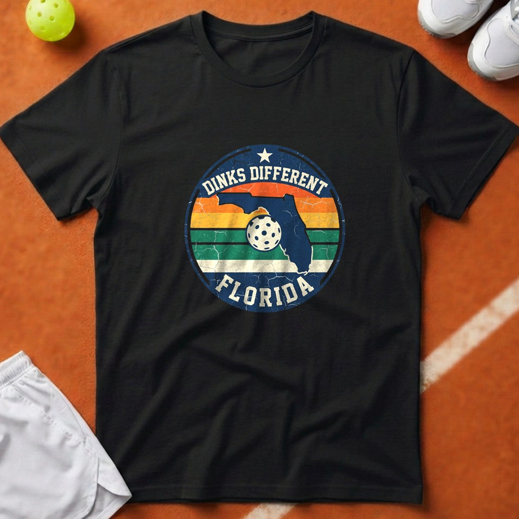 Florida Dinks Different Pickleball T-Shirt - Black [20260819223540]