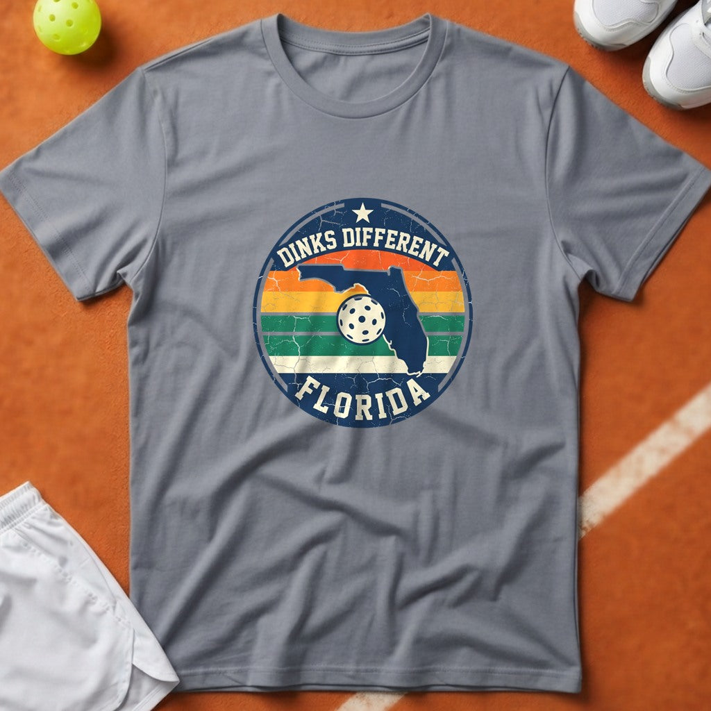 Florida Dinks Different Pickleball T-Shirt - Grey [20260819223540]