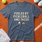 Fueled By Pickleball Tacos T-Shirt - Blue Jean [20260819223558]