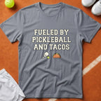 Fueled By Pickleball Tacos T-Shirt - Grey [20260819223558]