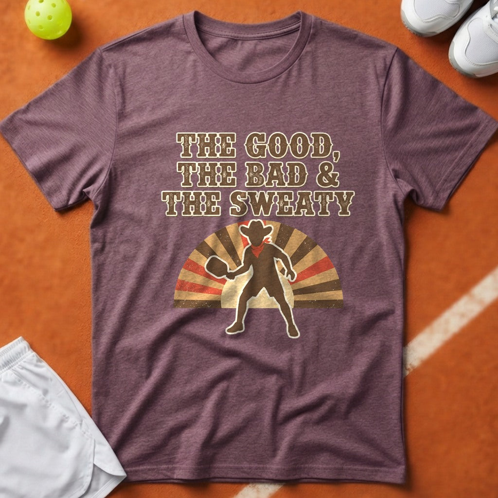 Good Bad Sweaty Pickleball T-Shirt - Berry [20260819223633]