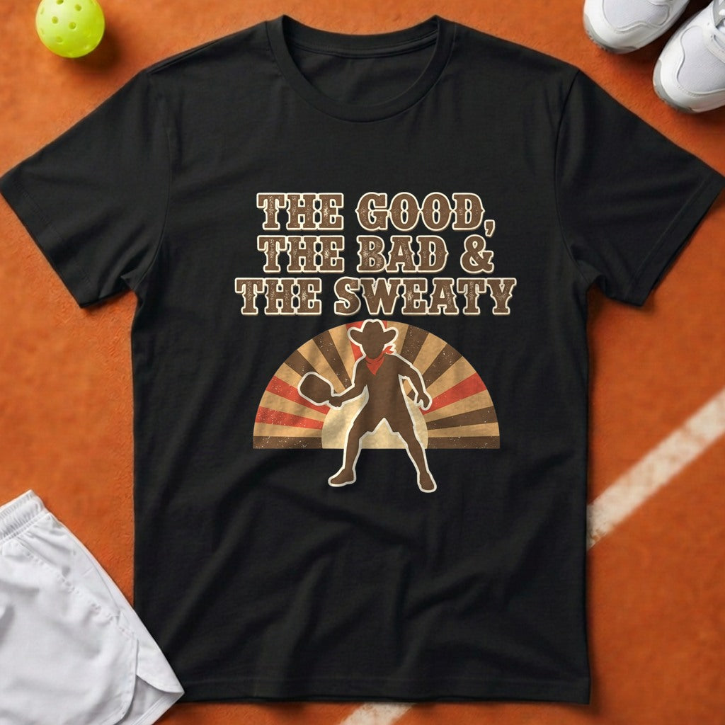 Good Bad Sweaty Pickleball T-Shirt - Black [20260819223633]