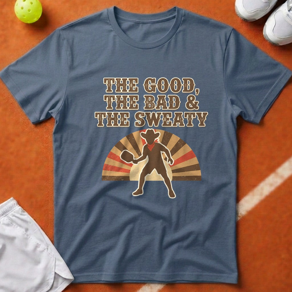Good Bad Sweaty Pickleball T-Shirt - Blue Jean [20260819223633]