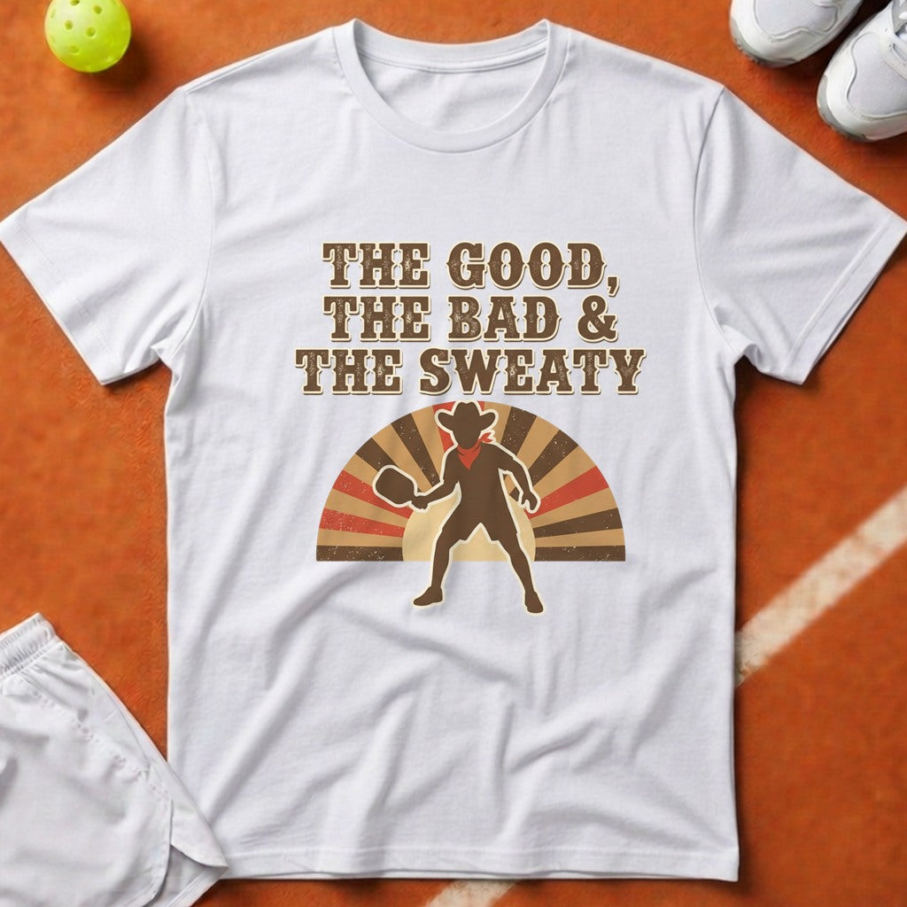 Good Bad Sweaty Pickleball T-Shirt - White [20260819223633]