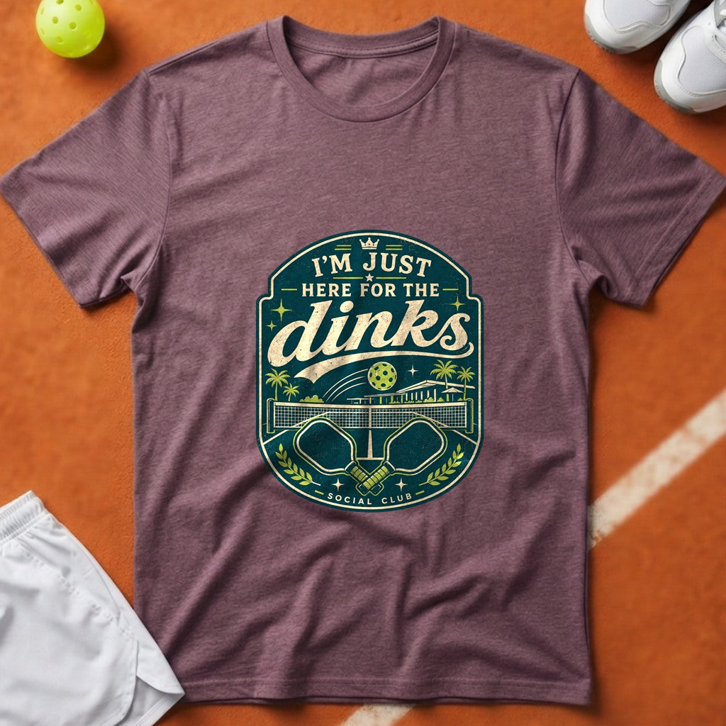 Here For The Dinks T-Shirt - Berry [20260819231818]