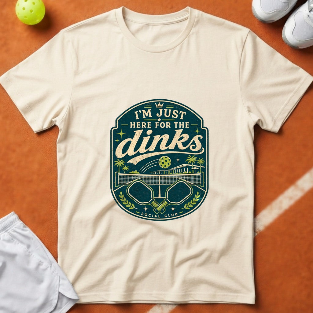 Here For The Dinks T-Shirt - Ivory [20260819231818]