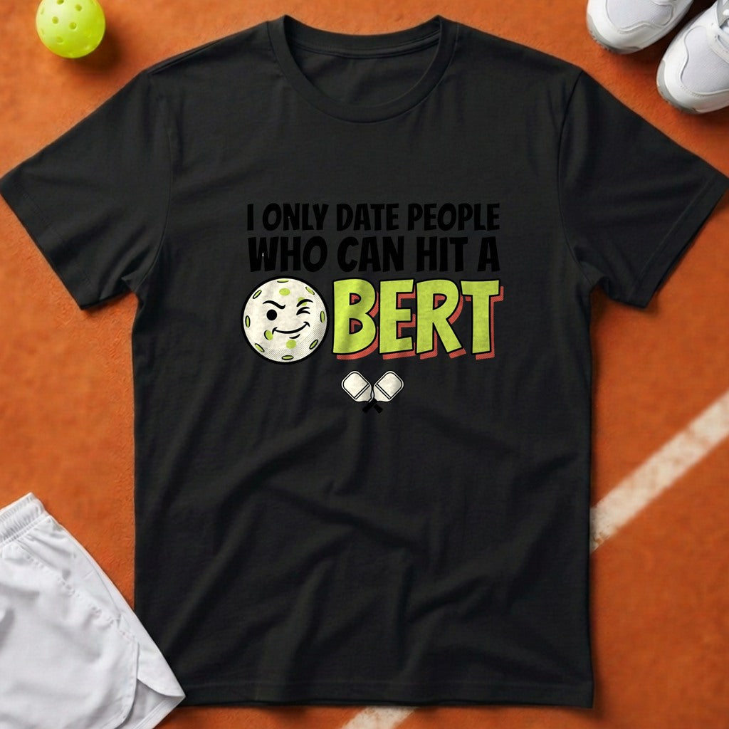 Hit A Bert Pickleball T-Shirt - Black [20260819223647]