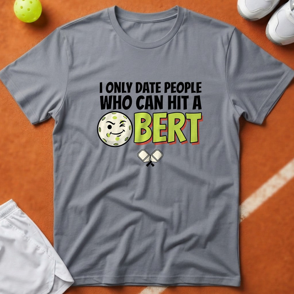 Hit A Bert Pickleball T-Shirt - Grey [20260819223647]