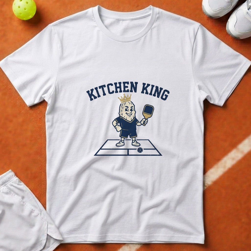 Kitchen King Pickleball T-Shirt - White [20260819223722]