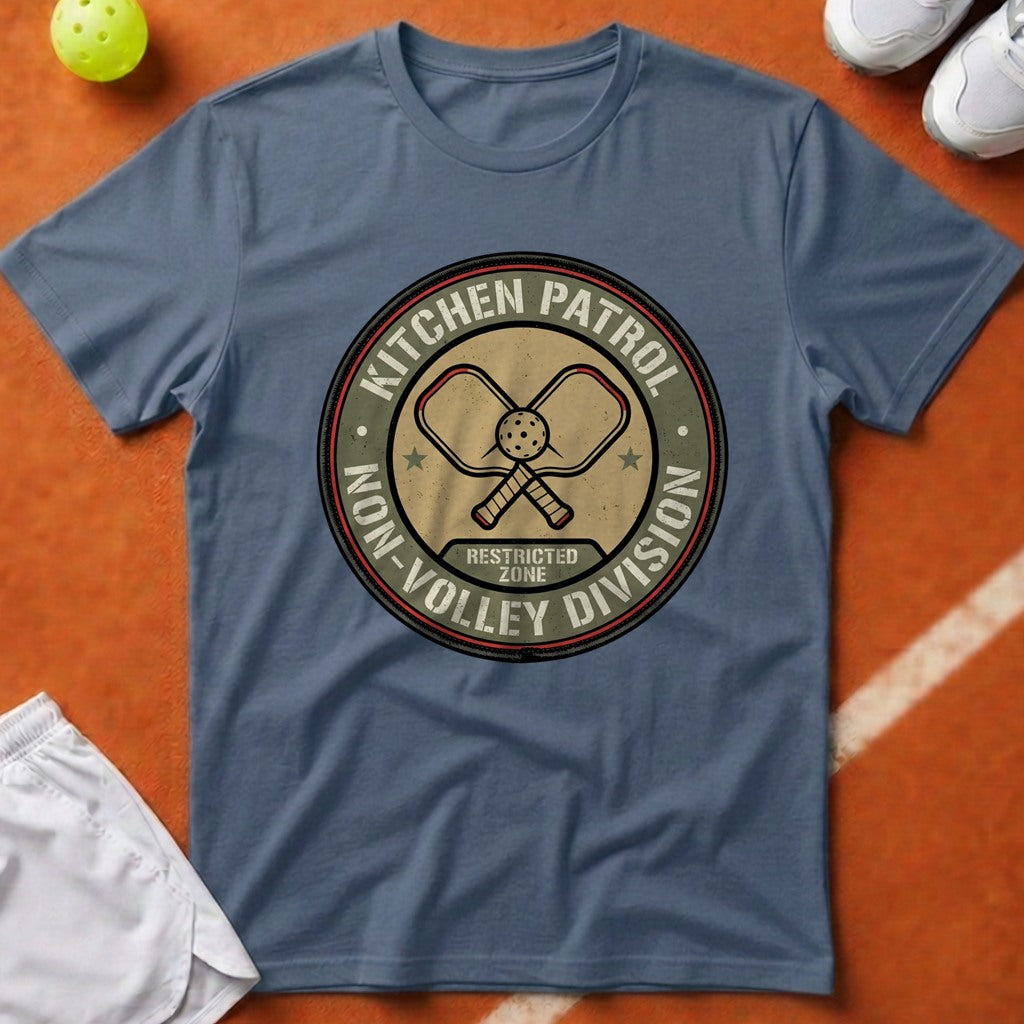 Kitchen Patrol Pickleball T-Shirt - Blue Jean [20260819223740]