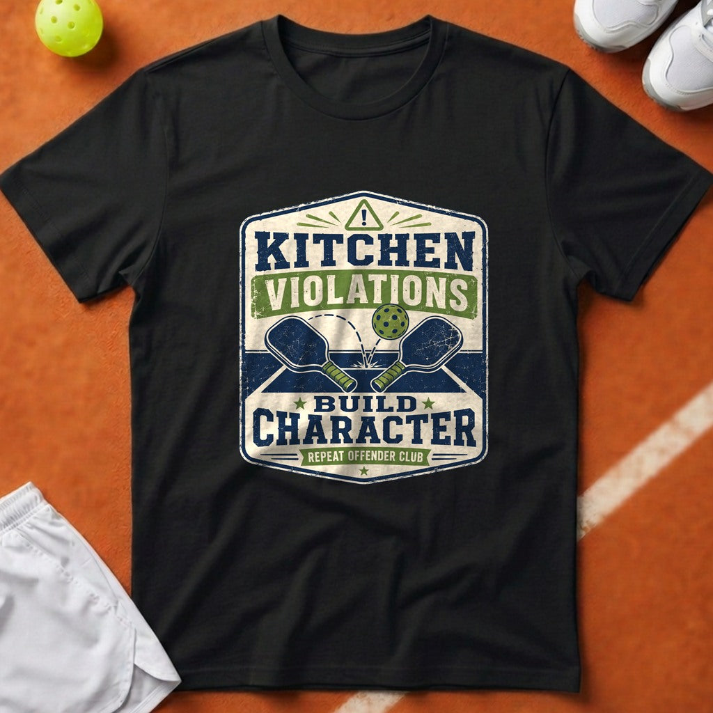 Kitchen Violations Build Character T-Shirt - Black [20260819231916]