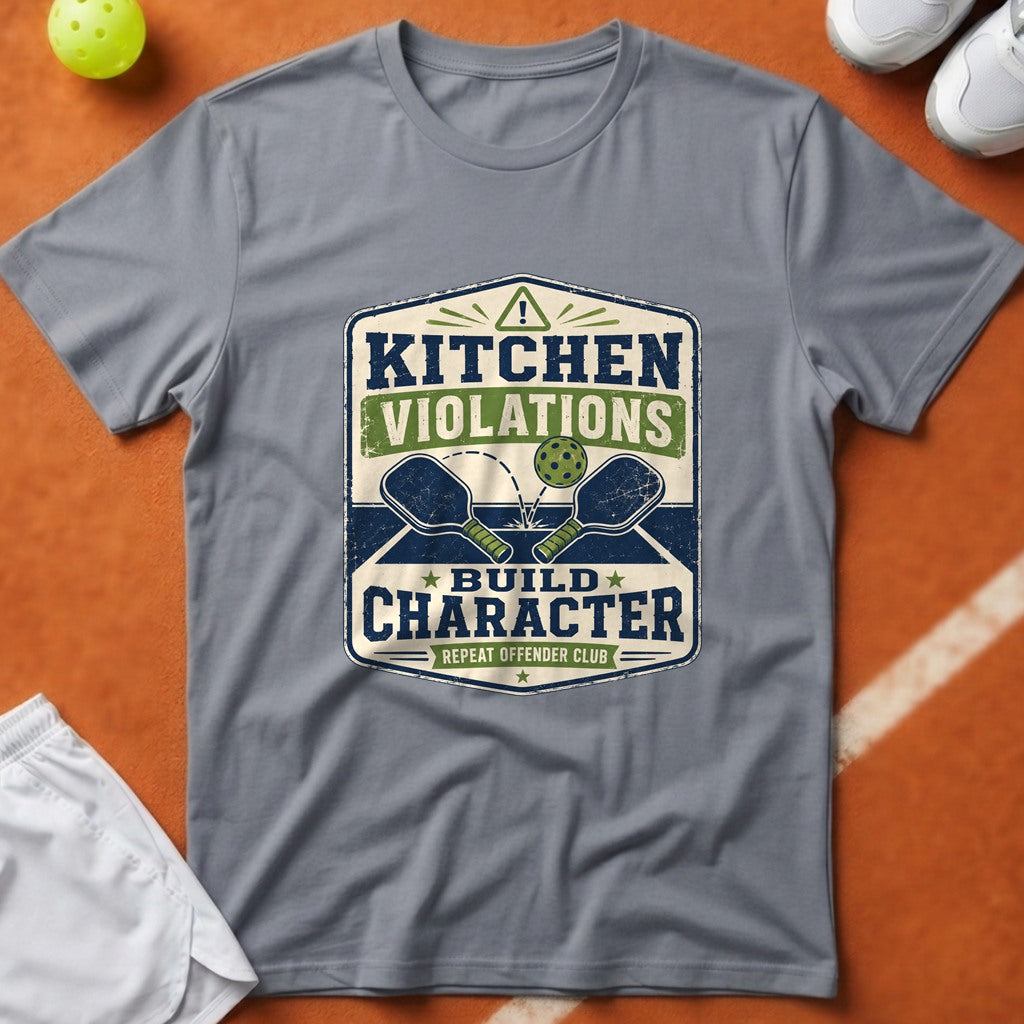 Kitchen Violations Build Character T-Shirt - Grey [20260819231916]