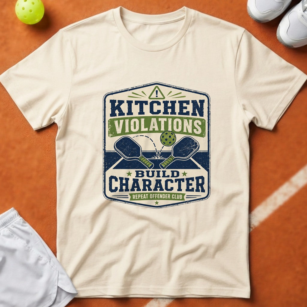 Kitchen Violations Build Character T-Shirt - Ivory [20260819231916]
