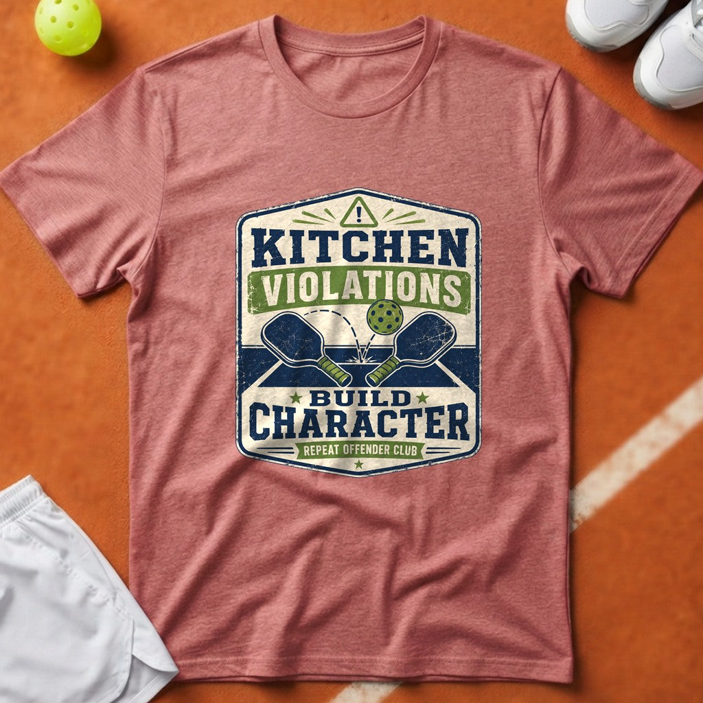 Kitchen Violations Build Character T-Shirt - Watermelon [20260819231916]