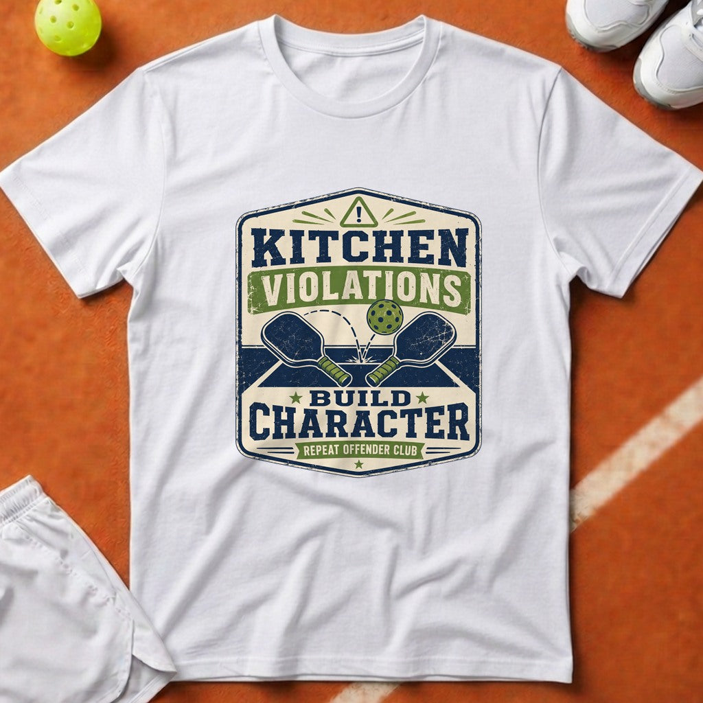 Kitchen Violations Build Character T-Shirt - White [20260819231916]
