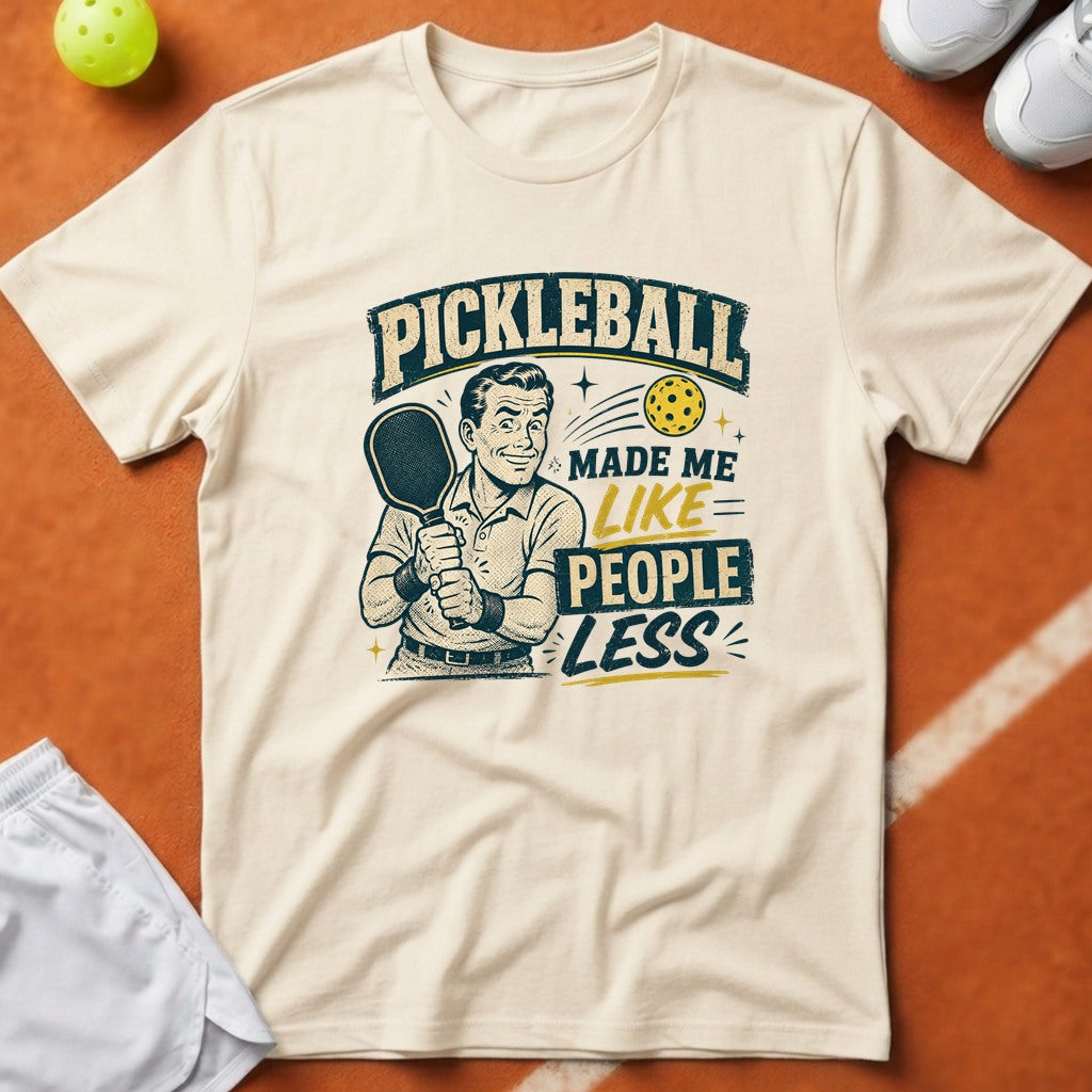 Like People Less Pickleball T-Shirt - Ivory [20260819223757]