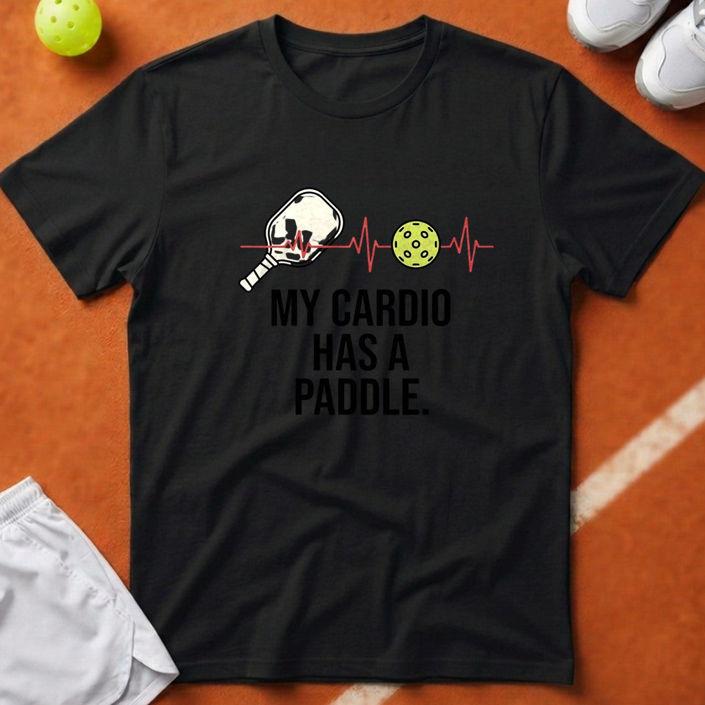 My Cardio Has A Paddle T-Shirt - Black [20260819223815]