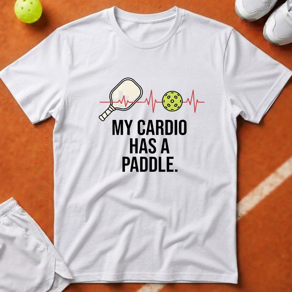 My Cardio Has A Paddle T-Shirt - White [20260819223815]