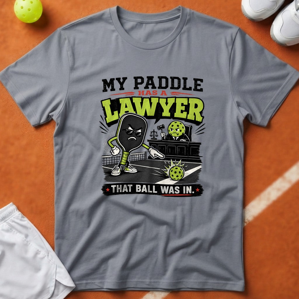Paddle Has A Lawyer T-Shirt - Grey [20260819223958]