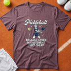 Pickleball Anger Management T-Shirt - Berry [20260819224049]