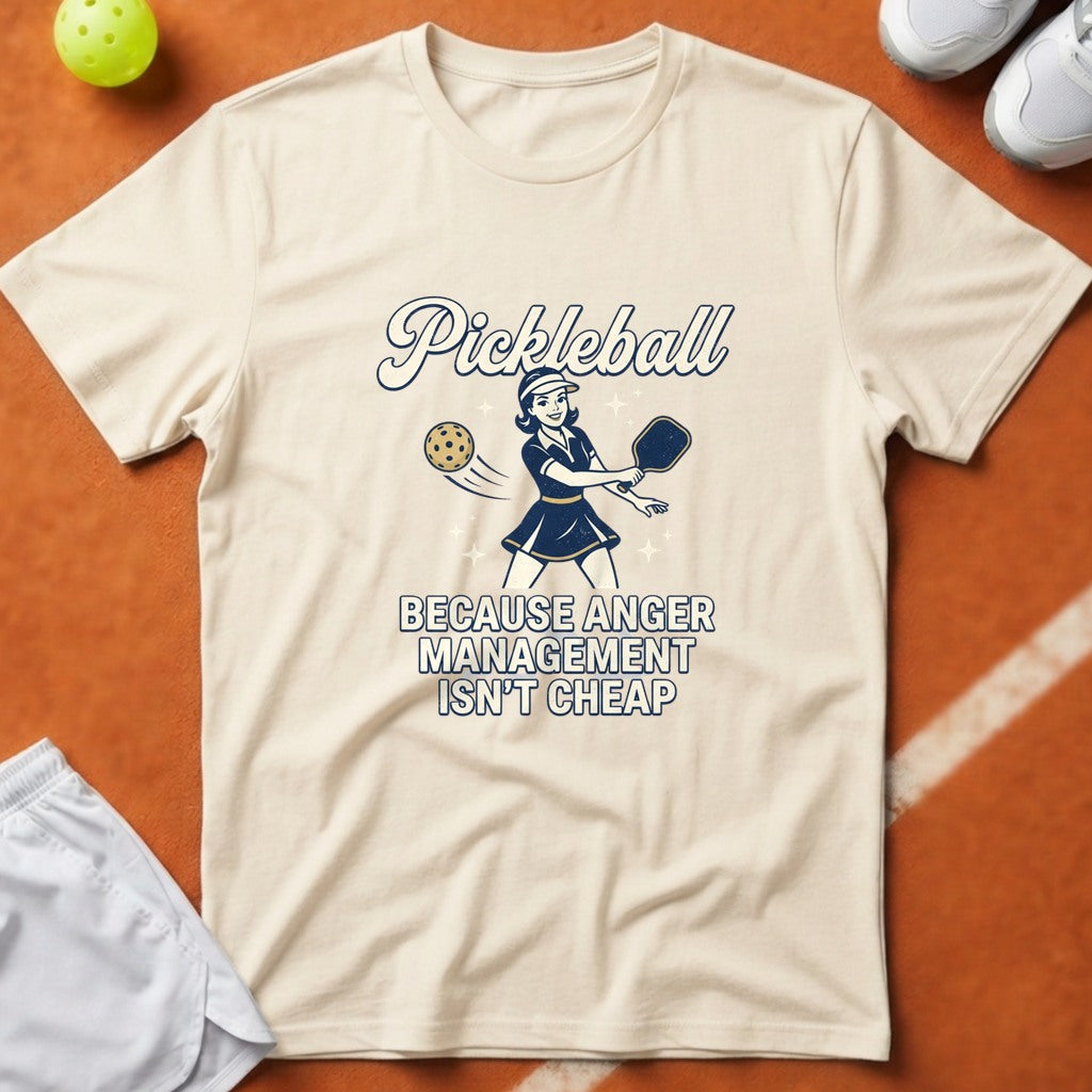 Pickleball Anger Management T-Shirt - Ivory [20260819224049]