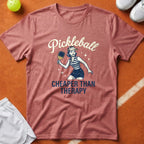 Pickleball Cheaper Than Therapy T-Shirt - Watermelon [20260819224105]