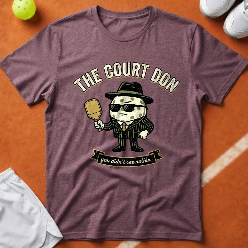 Pickleball Court Don T-Shirt - Berry [20260819224120]
