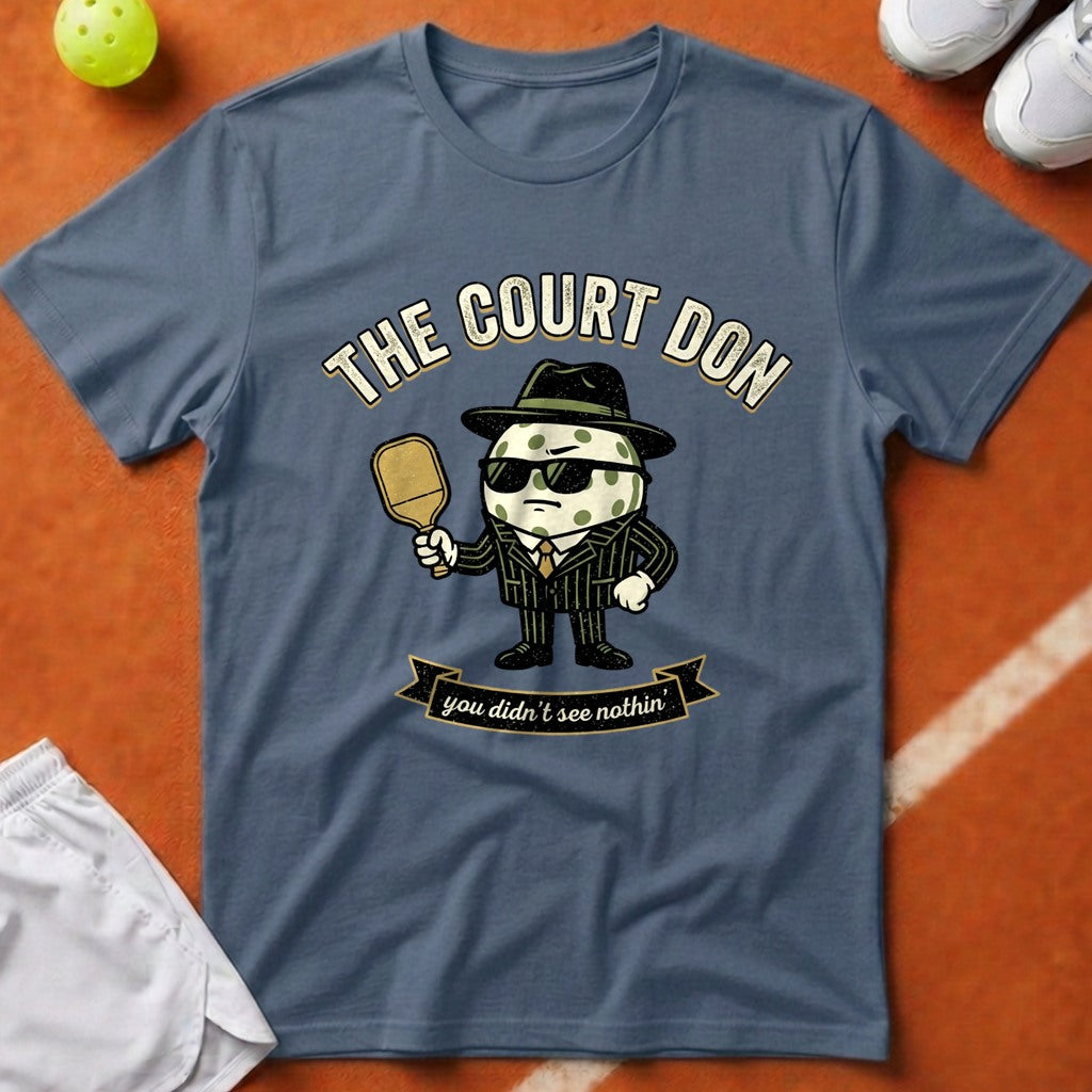 Pickleball Court Don T-Shirt - Blue Jean [20260819224120]