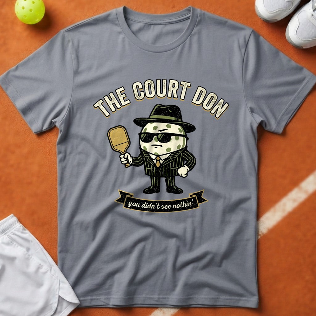 Pickleball Court Don T-Shirt - Grey [20260819224120]