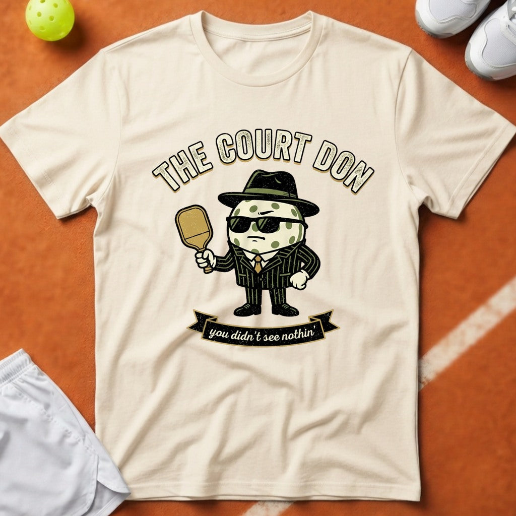 Pickleball Court Don T-Shirt - Ivory [20260819224120]