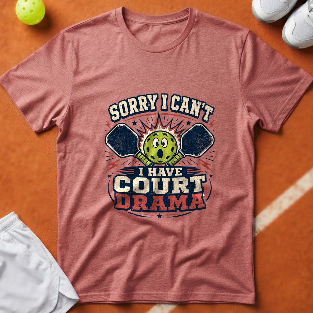 Pickleball Court Drama T-Shirt - Watermelon [20260819231954]