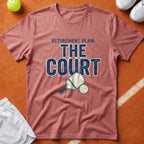Pickleball Court Retirement Plan T-Shirt - Watermelon [20260819224138]