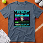Pickleball Dinker Stat Card T-Shirt - Blue Jean [20260819232014]