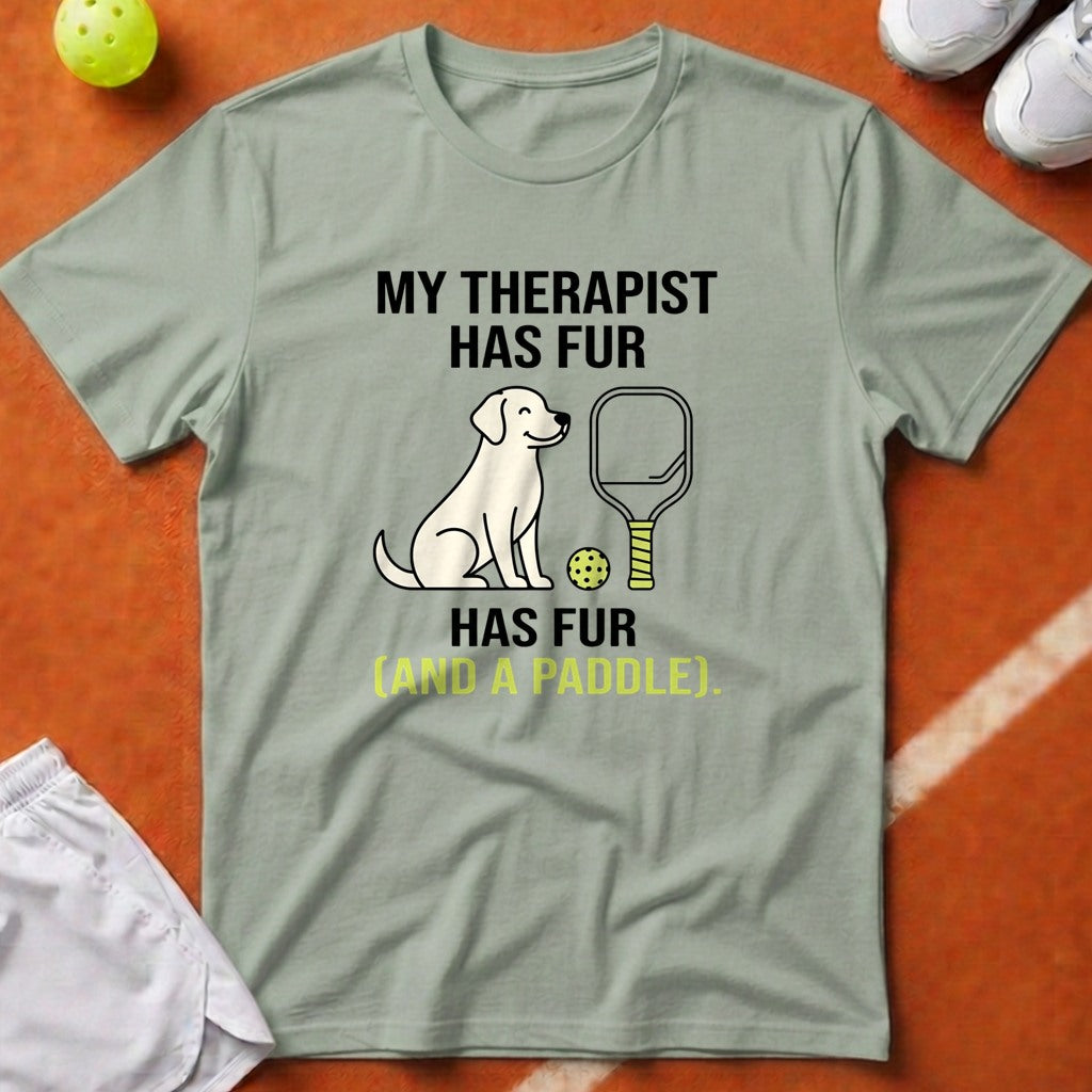 Pickleball Dog Therapist T-Shirt - Bay [20260819224155]