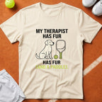Pickleball Dog Therapist T-Shirt - Ivory [20260819224155]