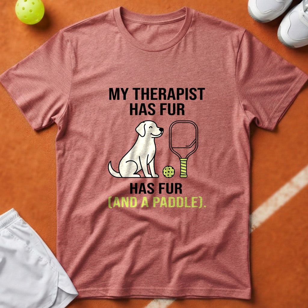 Pickleball Dog Therapist T-Shirt - Watermelon [20260819224155]