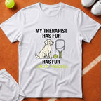 Pickleball Dog Therapist T-Shirt - White [20260819224155]