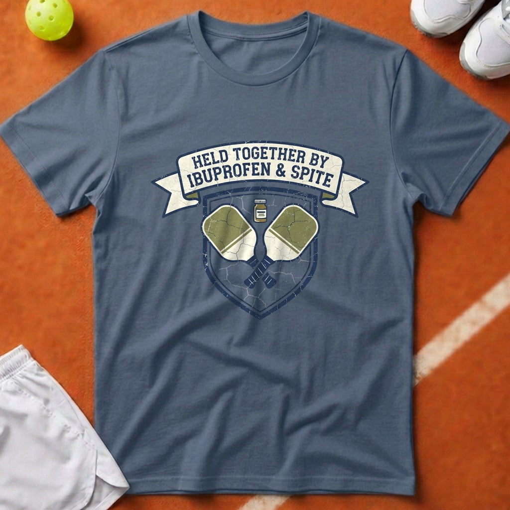 Pickleball Ibuprofen And Spite T-Shirt - Blue Jean [20260819224214]