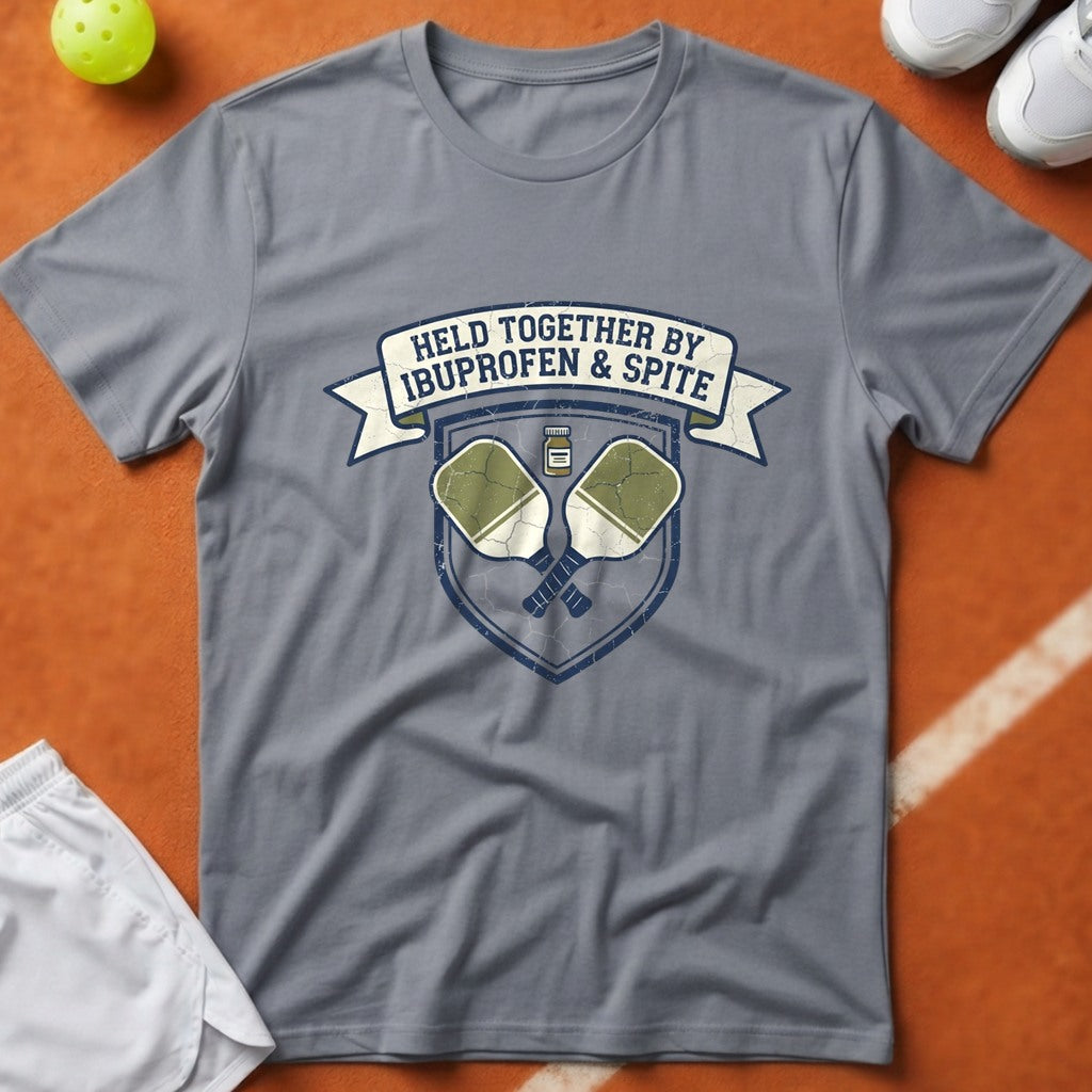 Pickleball Ibuprofen And Spite T-Shirt - Grey [20260819224214]