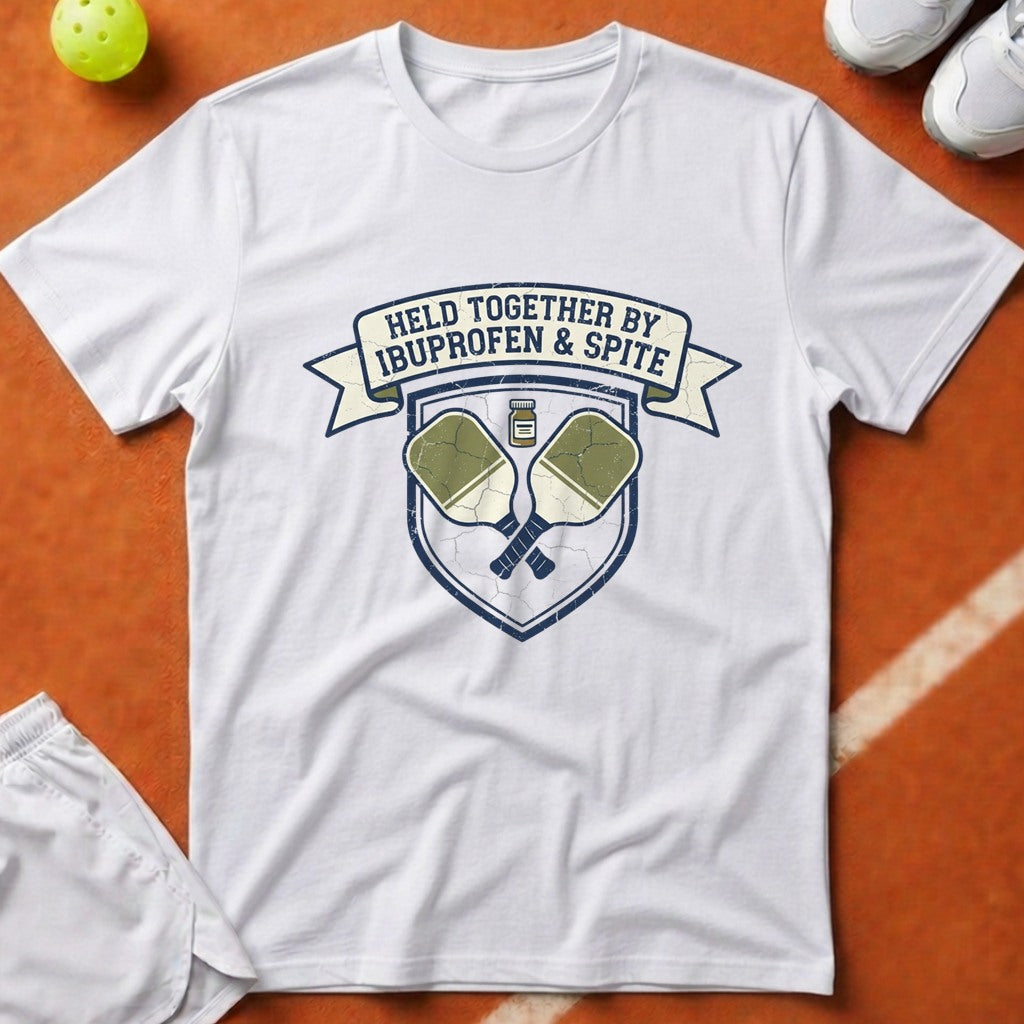Pickleball Ibuprofen And Spite T-Shirt - White [20260819224214]
