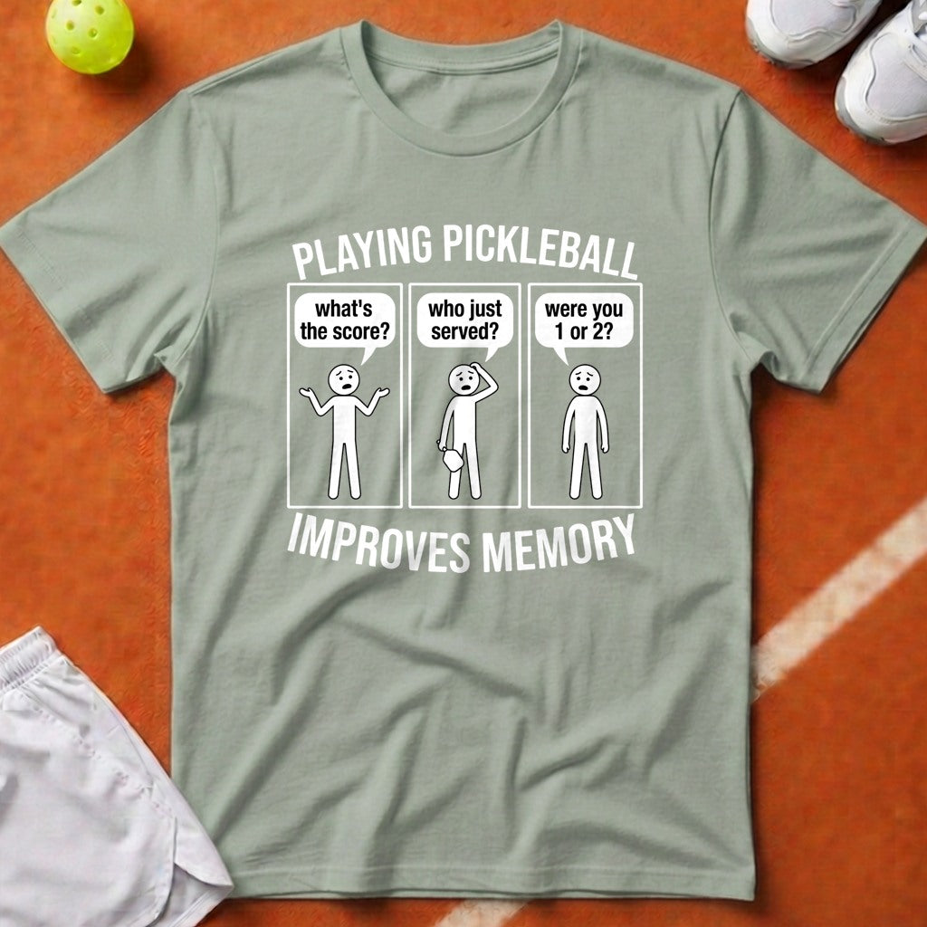 Pickleball Improves Memory T-Shirt - Bay [20260819232033]