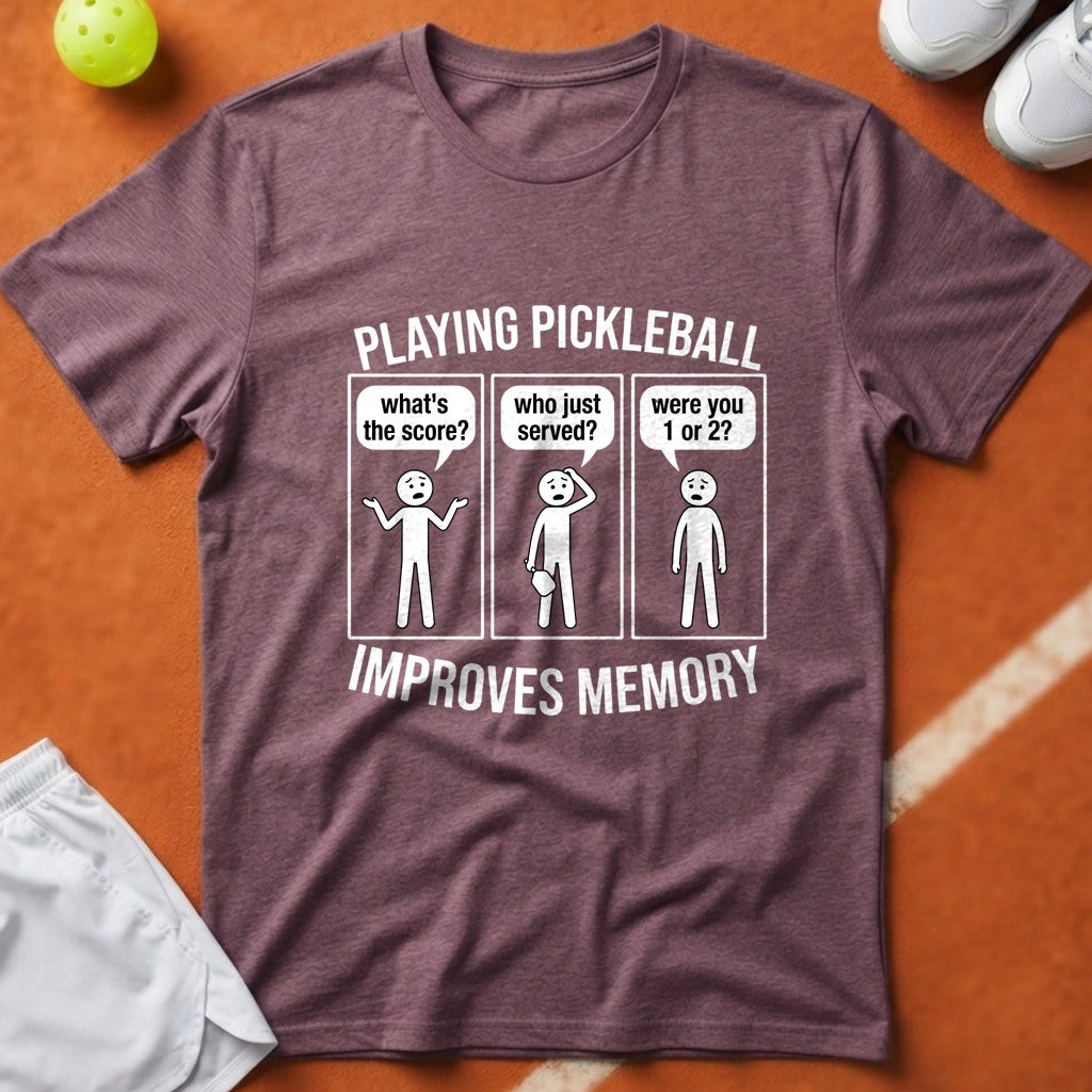 Pickleball Improves Memory T-Shirt - Berry [20260819232033]