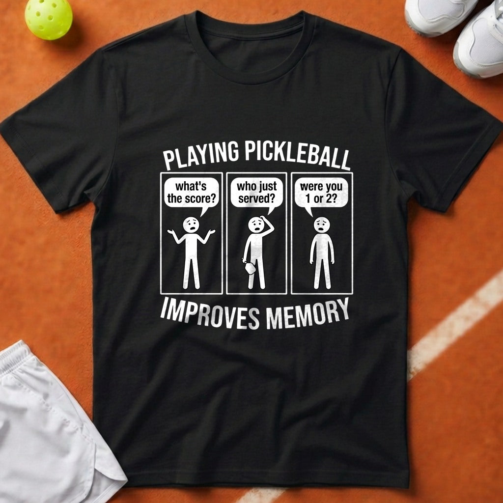 Pickleball Improves Memory T-Shirt - Black [20260819232033]
