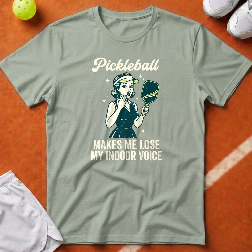 Pickleball Indoor Voice T-Shirt - Bay [20260819224232]