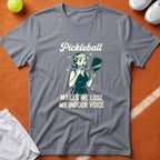 Pickleball Indoor Voice T-Shirt - Grey [20260819224232]